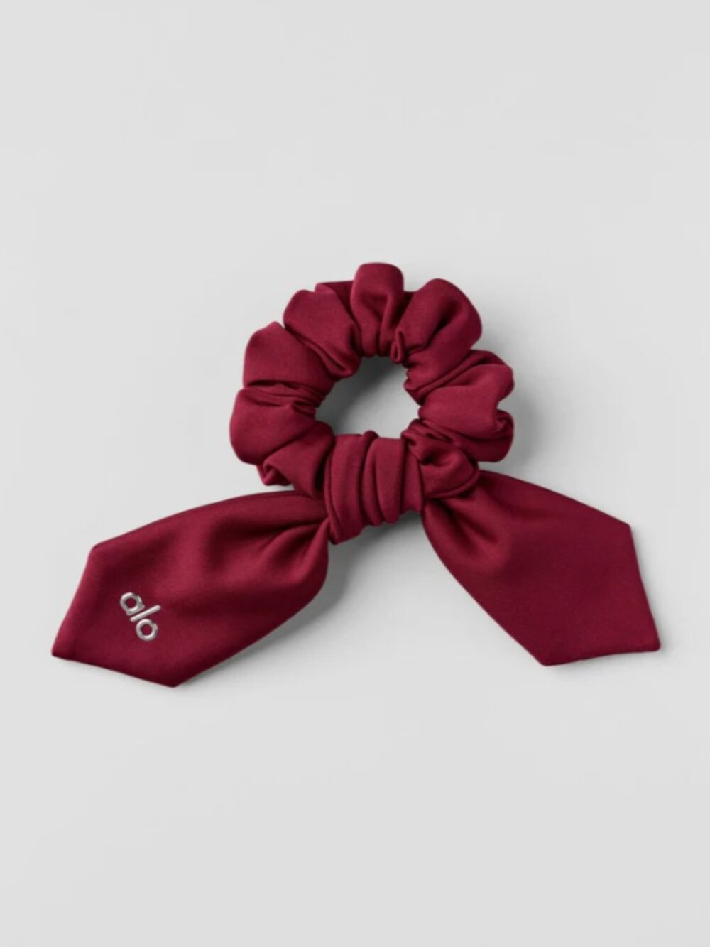Alo Airlift Rhythm Scrunchie Summer Romance Red NWT